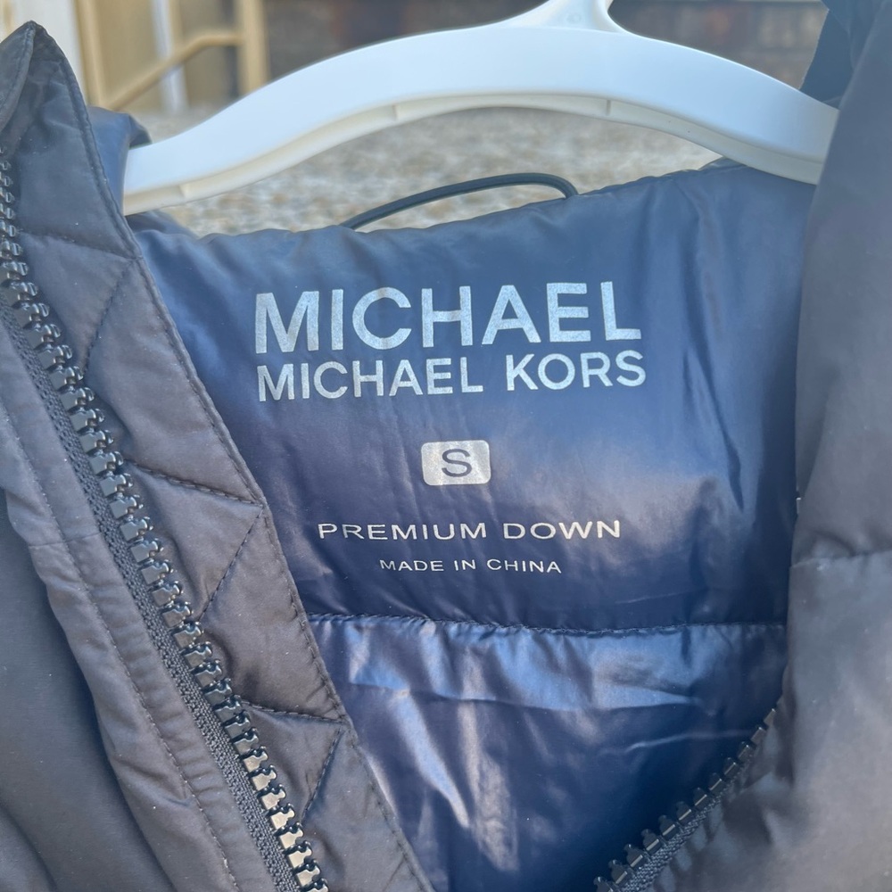 MICHAEL Michael Kors Navy Quilted Down Jacket